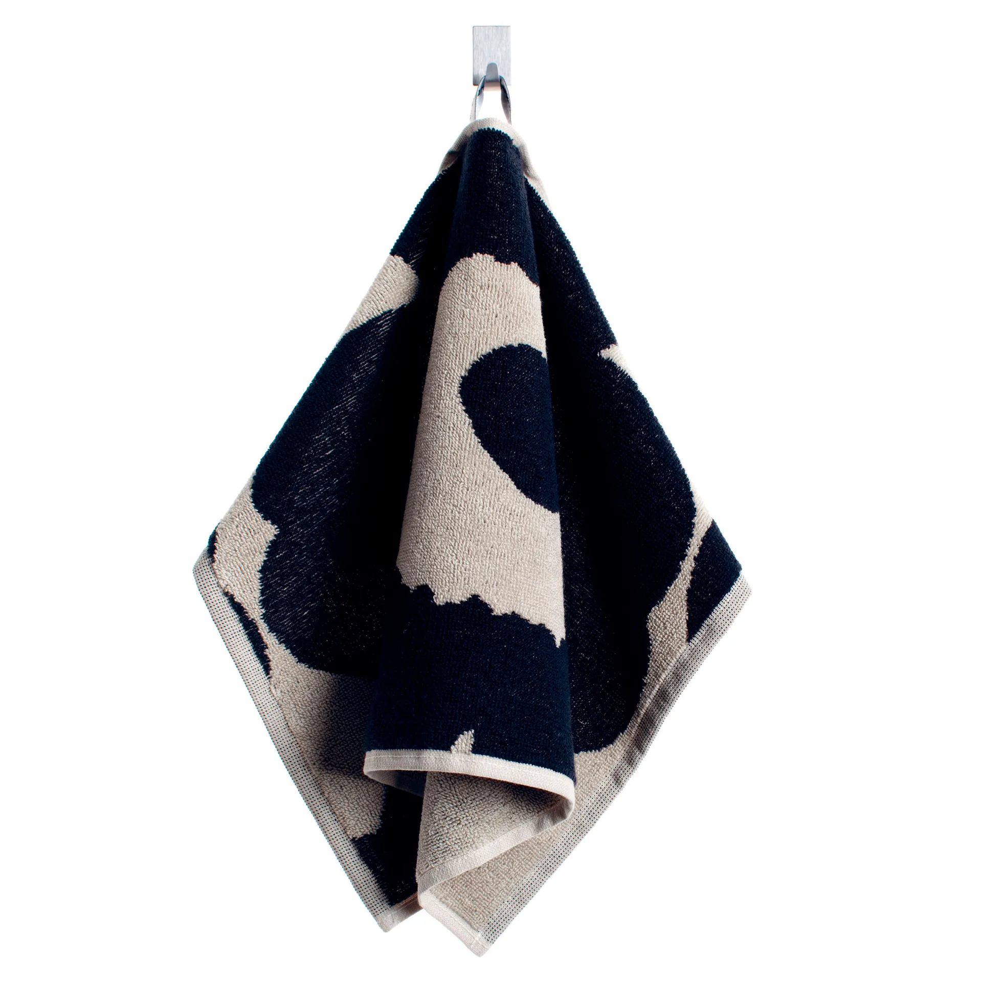 Unikko towel black-sand, guest towel Marimekko