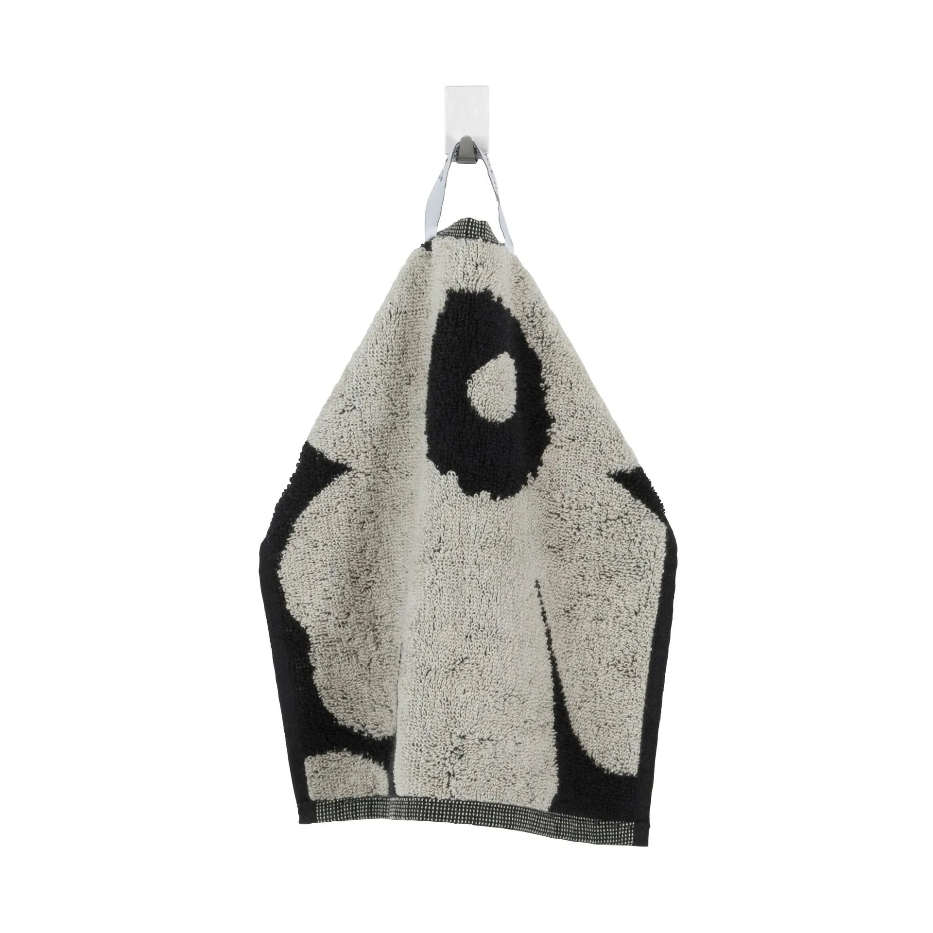 Unikko towel black-sand, mini Marimekko