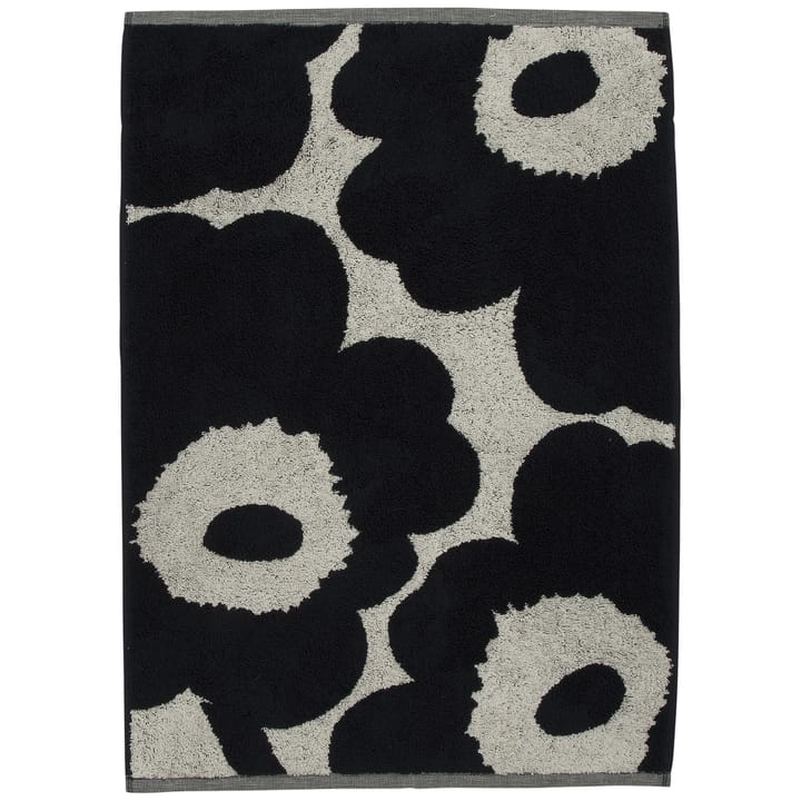 Unikko towel natural white-dark blue - 50x70 cm - Marimekko