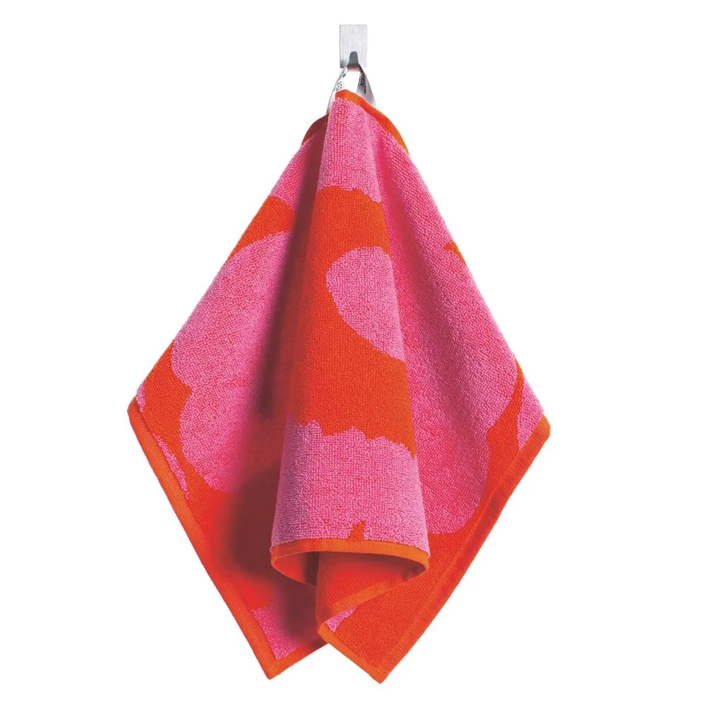 Unikko towel red-pink, guest towel Marimekko