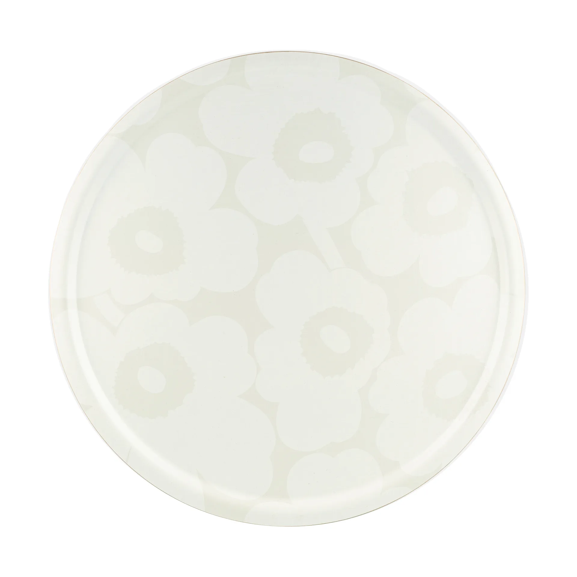 Unikko tray Ø65 cm, White Marimekko