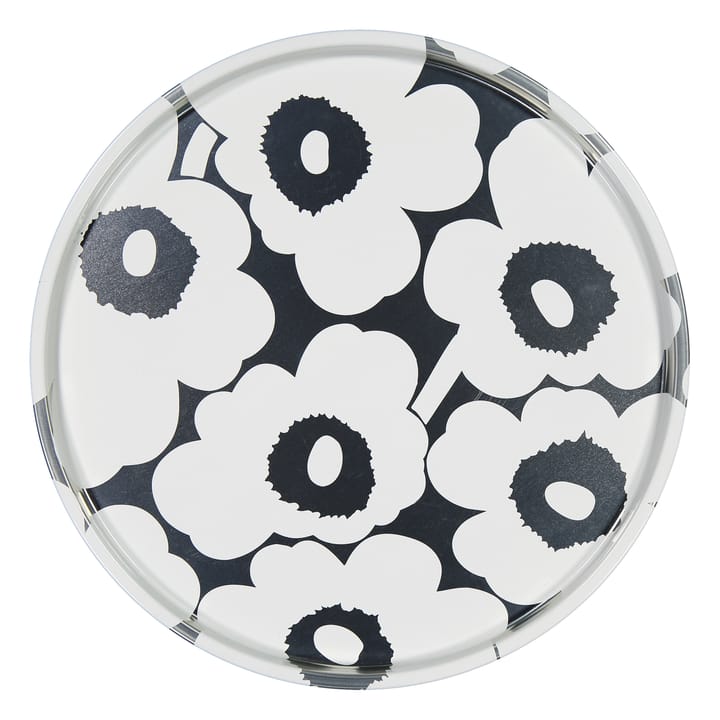 Unikko tray round grey-white - Ø46 cm - Marimekko