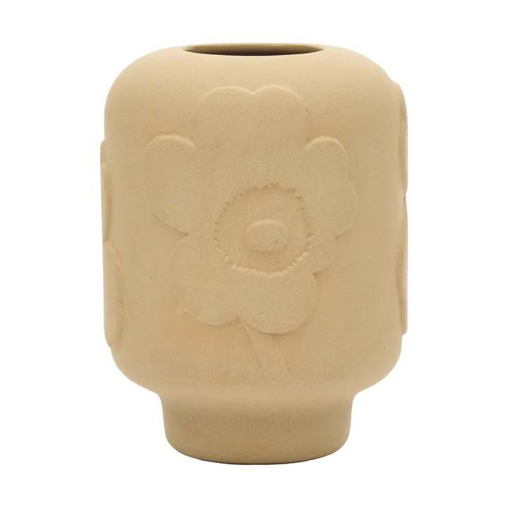 Unikko vase ceramic 18 cm - Sandstone - Marimekko