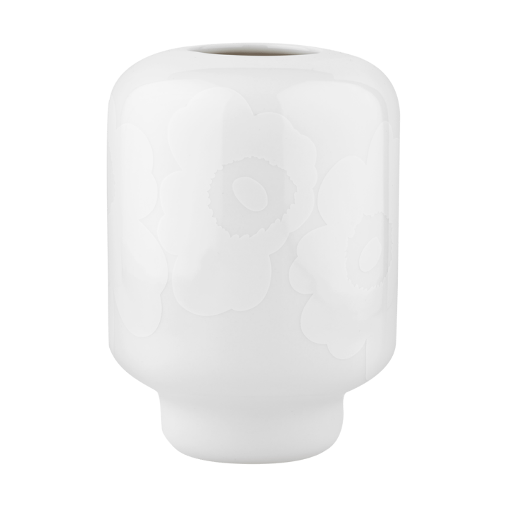 Unikko vase ceramic 18 cm - White - Marimekko