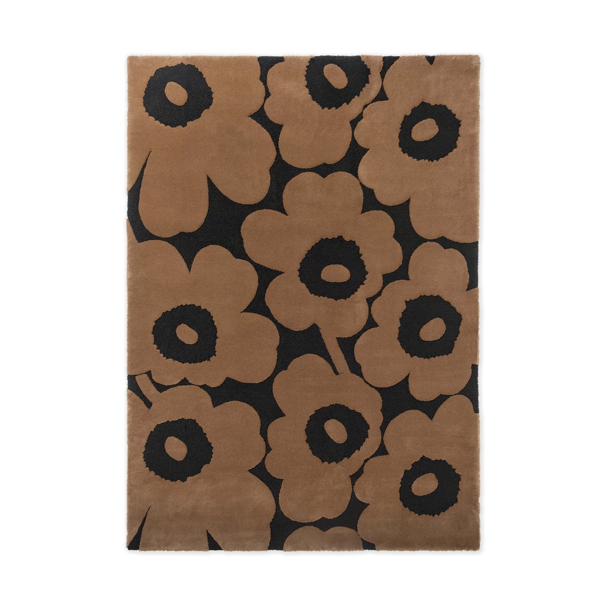 Marimekko Unikko wool rug Beige, 140x200 cm | Scandinavian Design | Wool rugs | Beige
