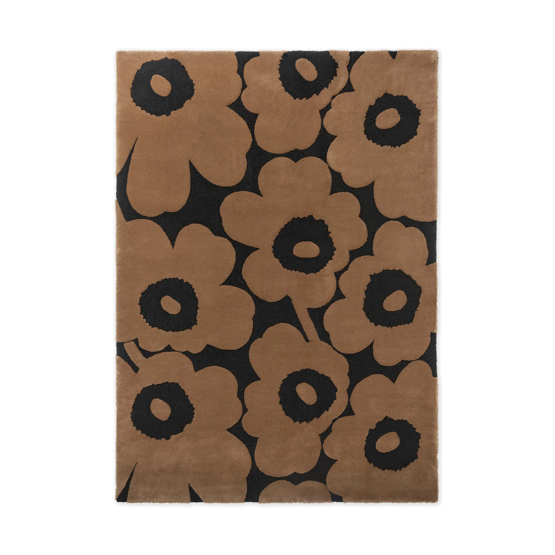 Unikko wool rug, Beige, 170x240 cm Marimekko