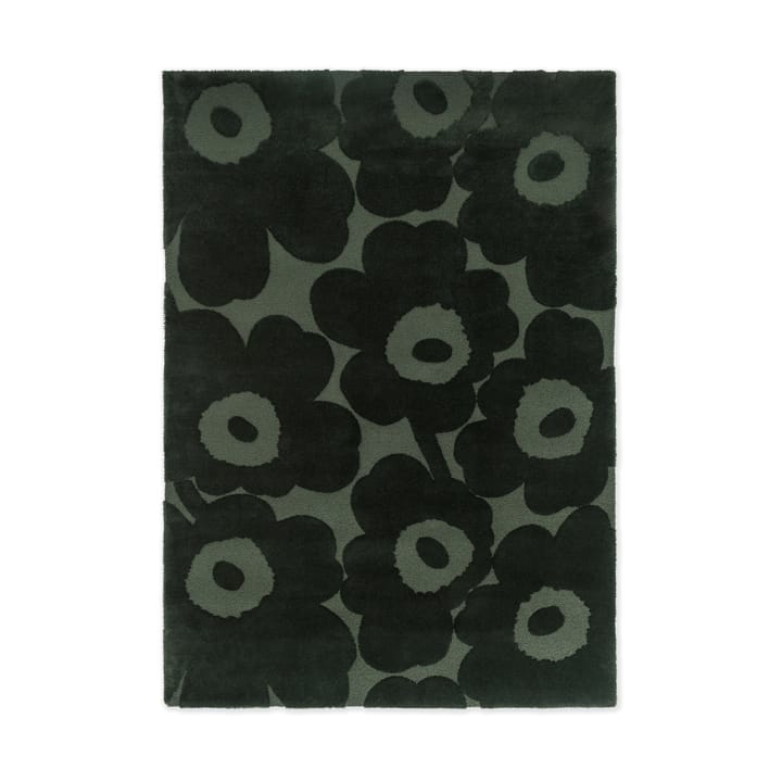 Unikko wool rug - Dark green, 140x200 cm - Marimekko