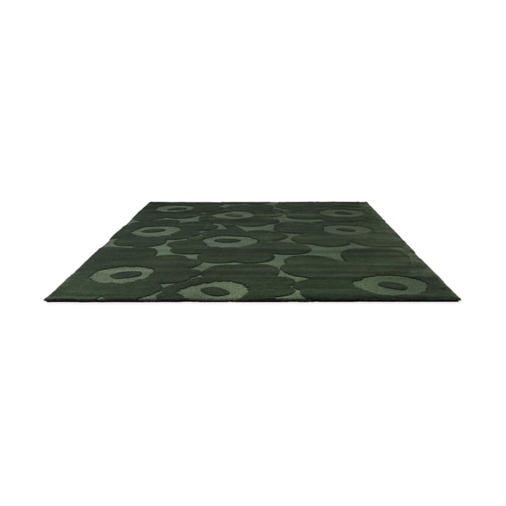 Unikko wool rug - Dark green, 140x200 cm - Marimekko