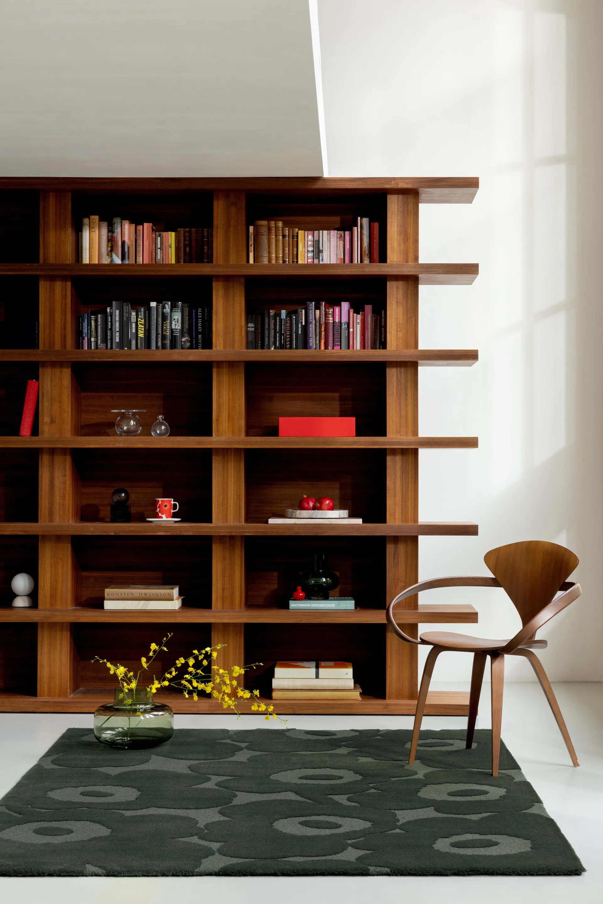 Unikko wool rug, Dark green, 140x200 cm Marimekko