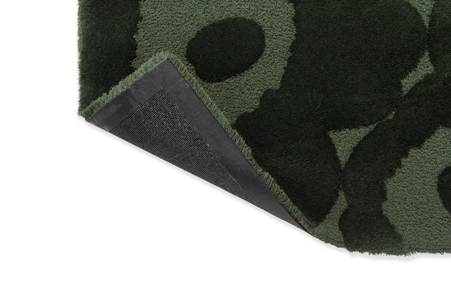 Unikko wool rug, Dark green, 250x350 cm Marimekko