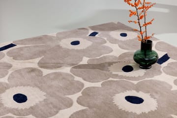 Unikko wool rug - Greige, 170x240 cm - Marimekko