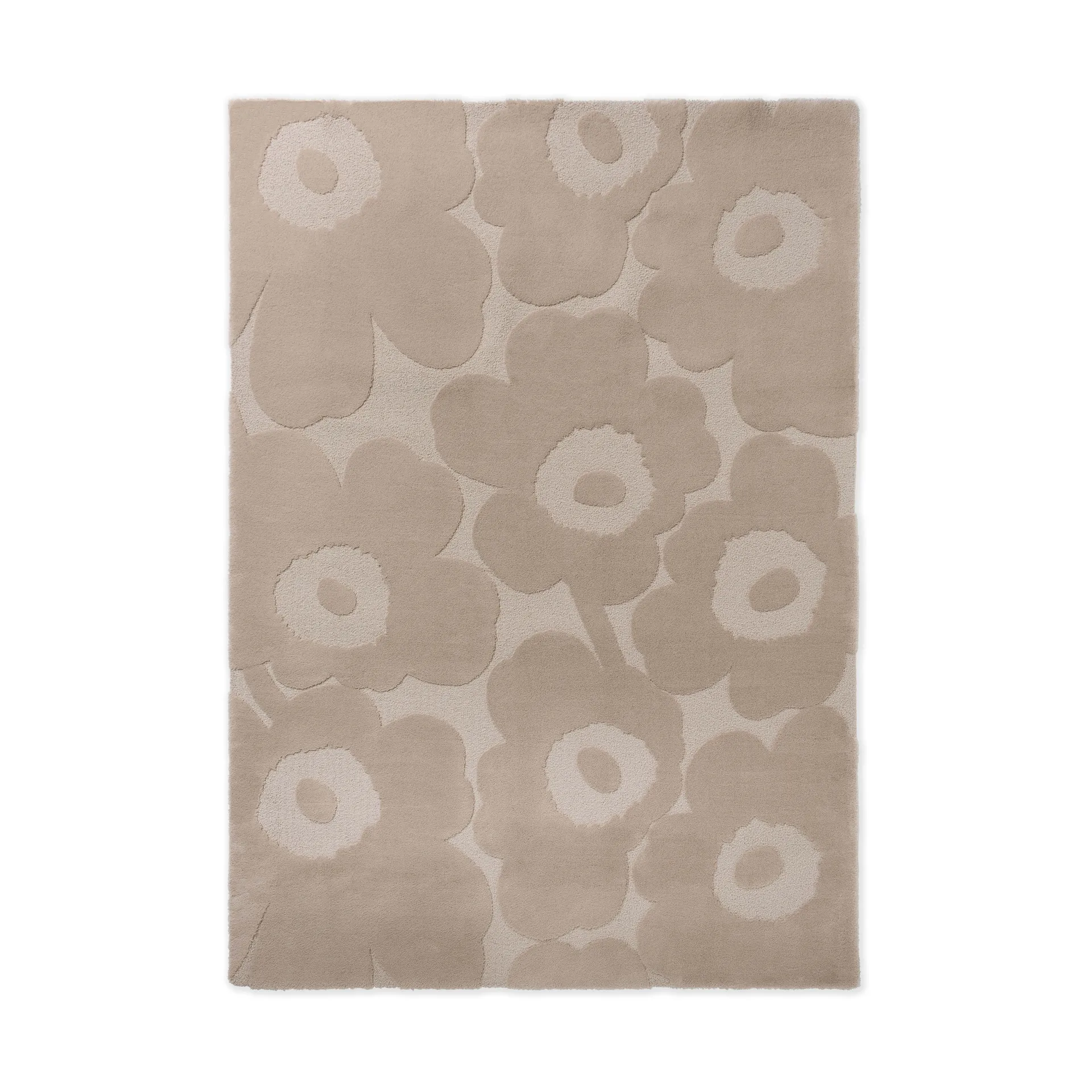 Unikko wool rug, Light beige, 200x300 cm Marimekko