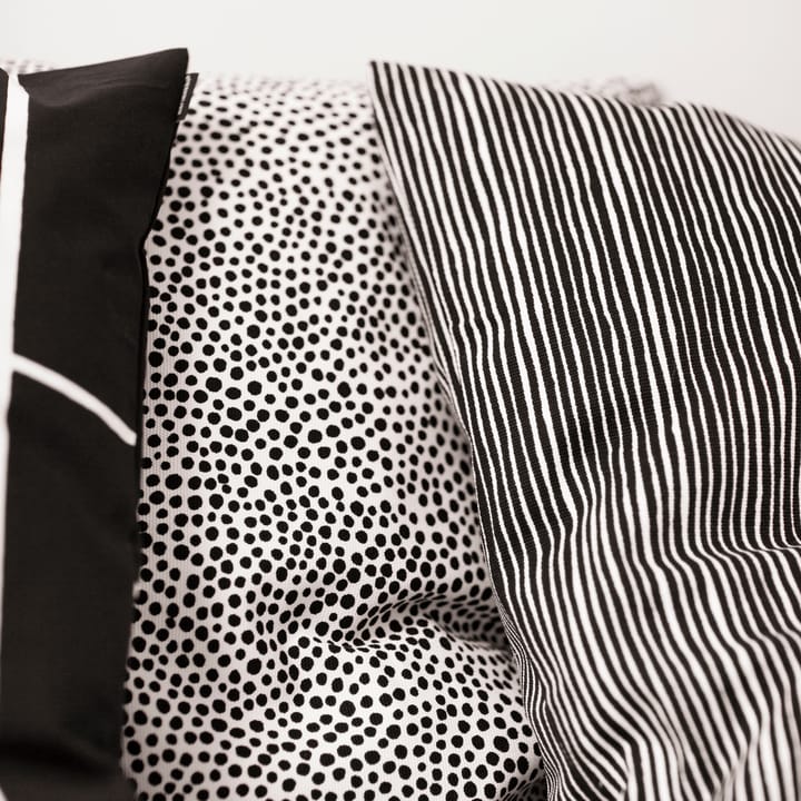 Varvunraita cushion cover - black-white - Marimekko