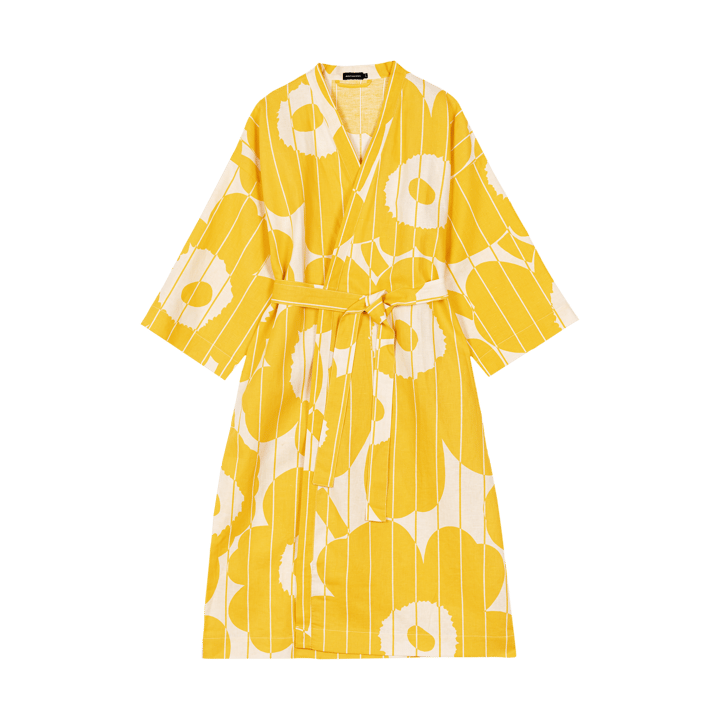 Vesi Unikko bathrobe S/M - Spring yellow-ecru - Marimekko