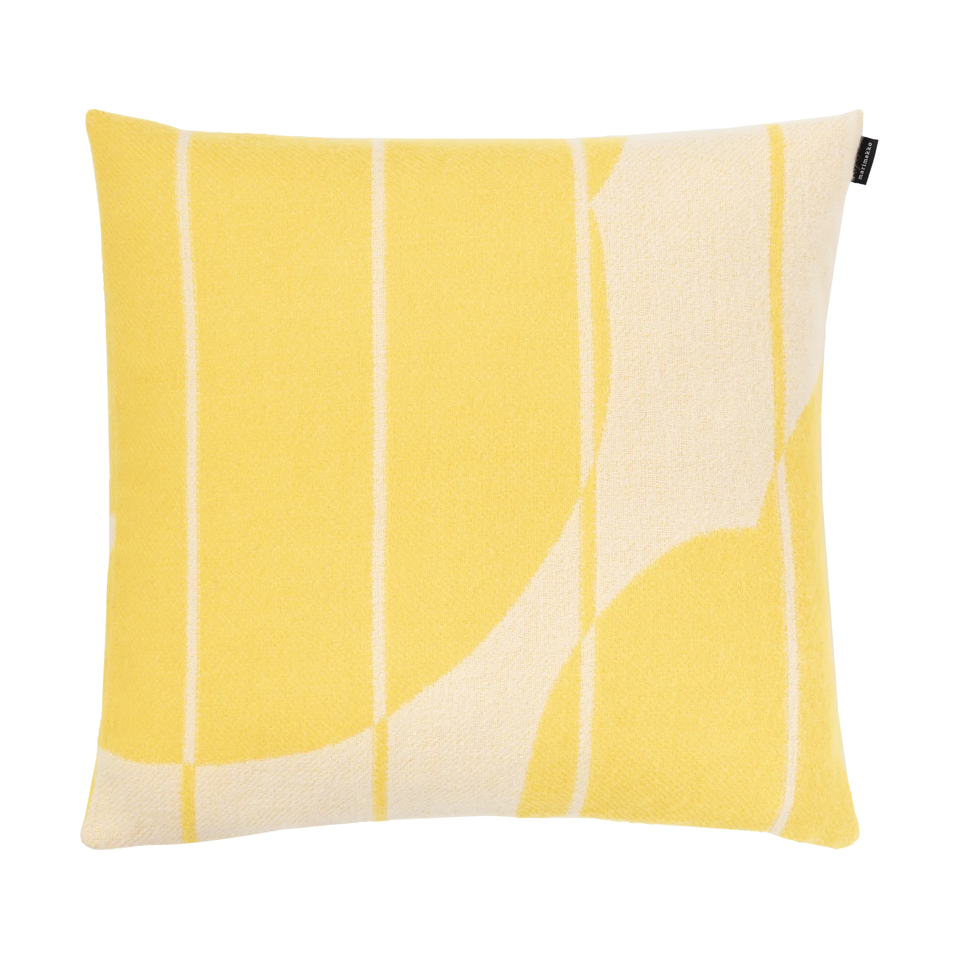 Vesi Unikko cushion cover wool 50x50 cm, Spring yellow-ecru Marimekko