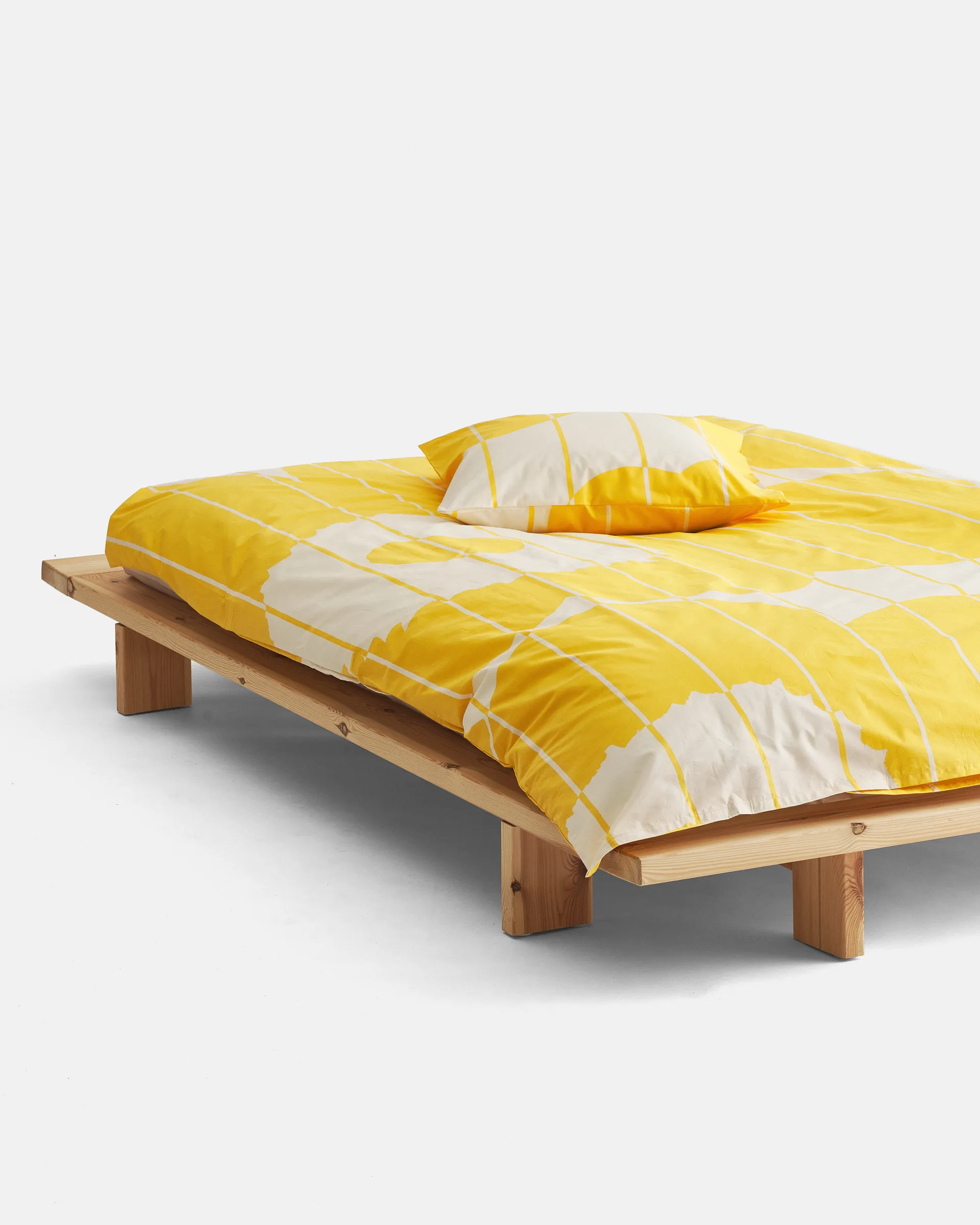Vesi Unikko duvet cover 150x210 cm, Spring yellow-ecru Marimekko