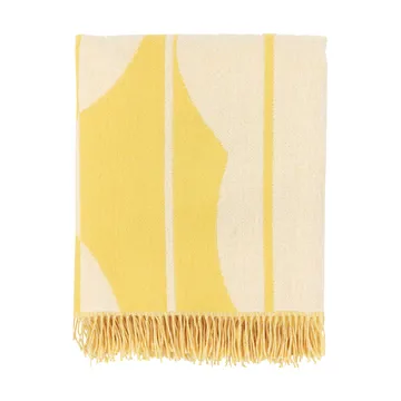Vesi Unikko wool throw 140x180 cm - Spring yellow-ecru - Marimekko