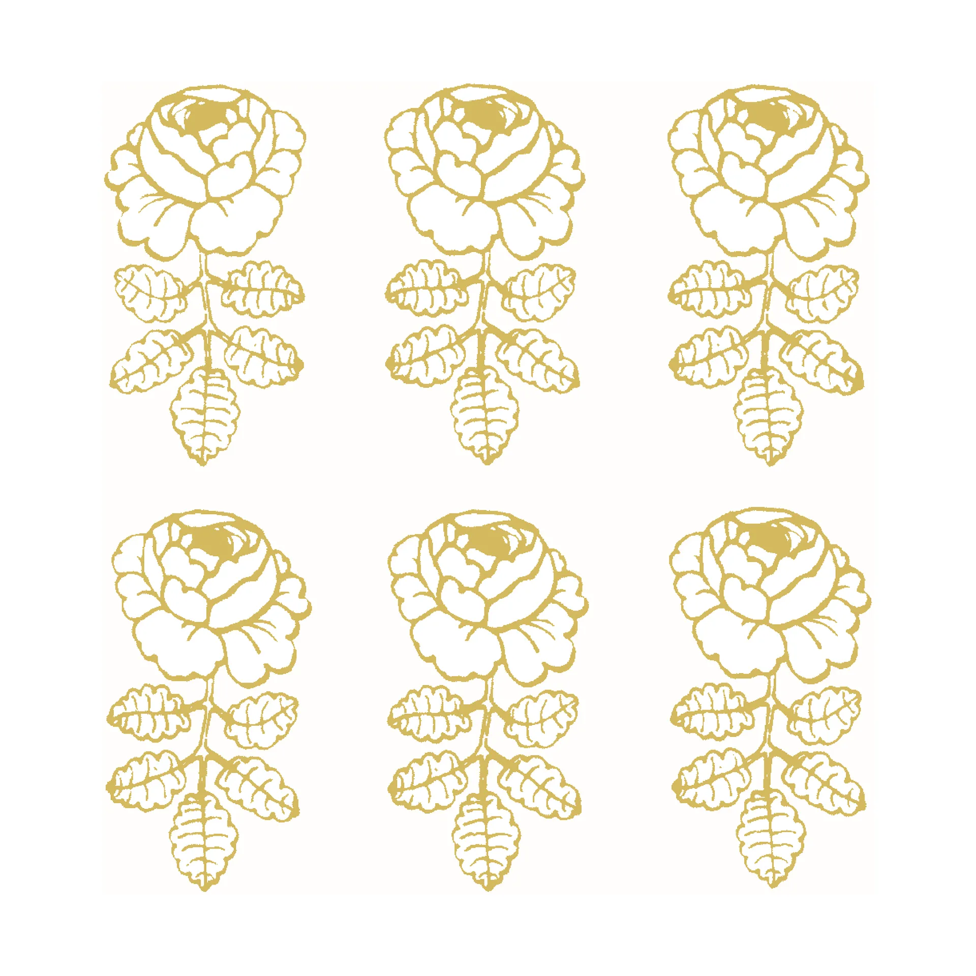 Vihkiruusu napkin 33x33 cm 20-pack, Gold-white Marimekko