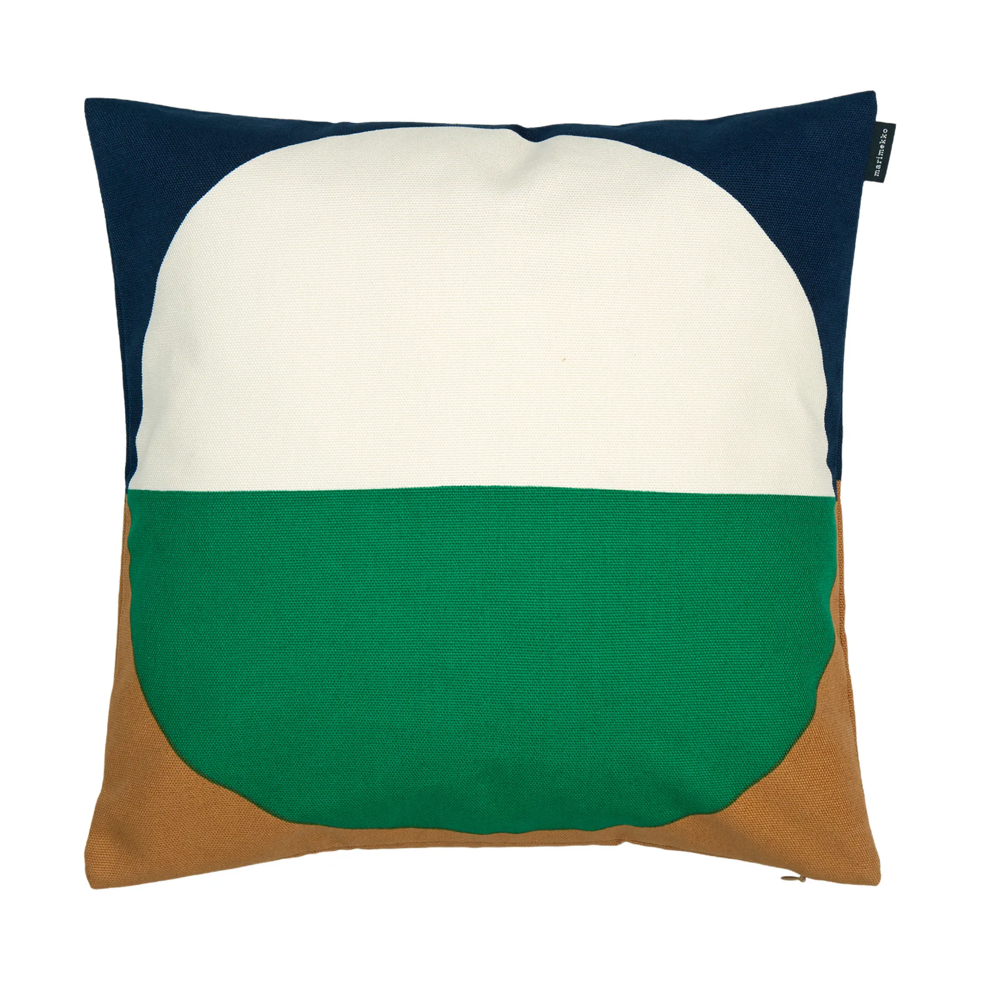 Viitta pillowcase 40x40 cm, Green-off white-dark blue Marimekko