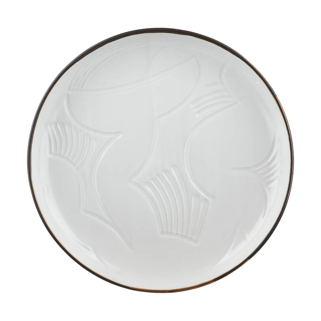 Marimekko Vildmo plate o32 cm Terra-white | Scandinavian Design | Serving platters & dishes | Brown