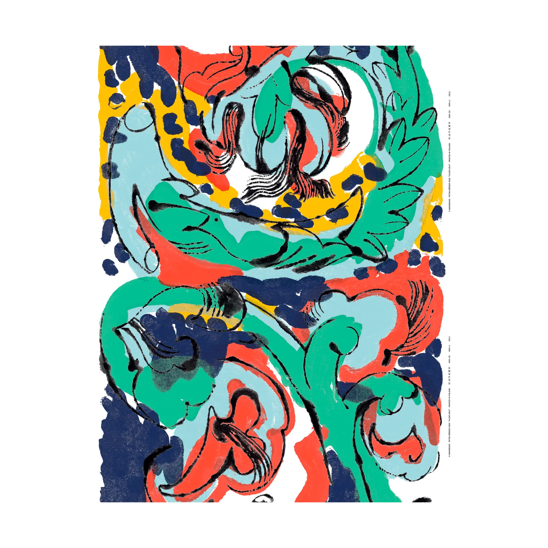 Vildstjälk fabric, Multi Marimekko