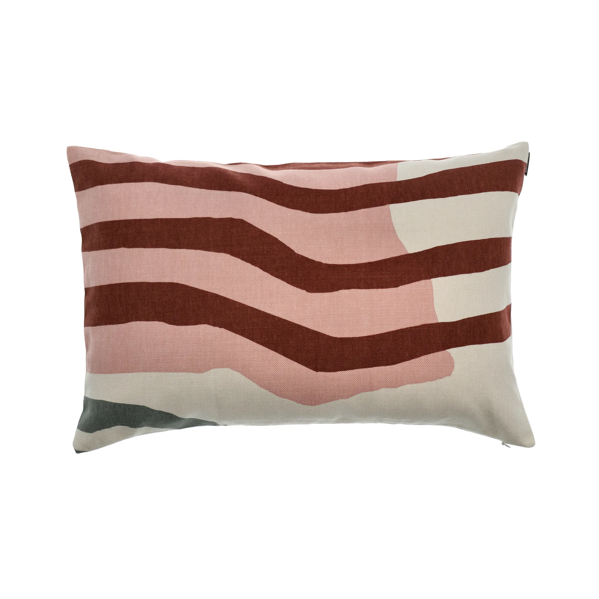 Vuosirenkaat pillowcase 40x60 cm, Beige-green-pink Marimekko