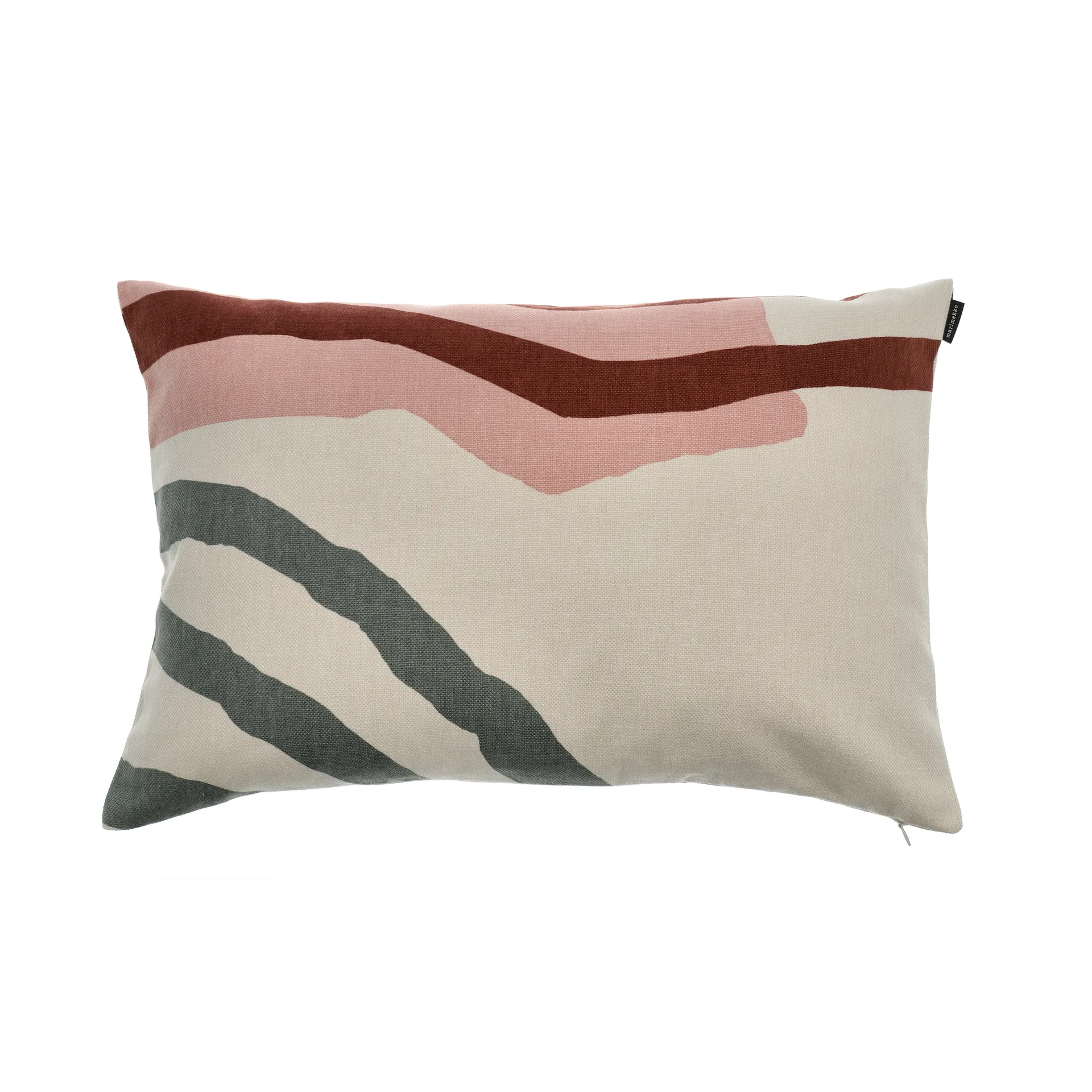 Vuosirenkaat pillowcase 40x60 cm, Beige-green-pink Marimekko