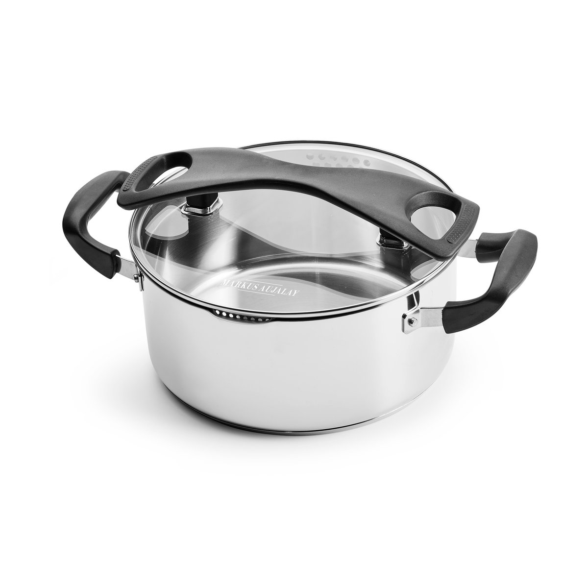 Markus Aujalay Markus All-Purpose Pot 4.7 liters | Scandinavian Design | Cooking pots & Casserole dishes | Silver-coloured