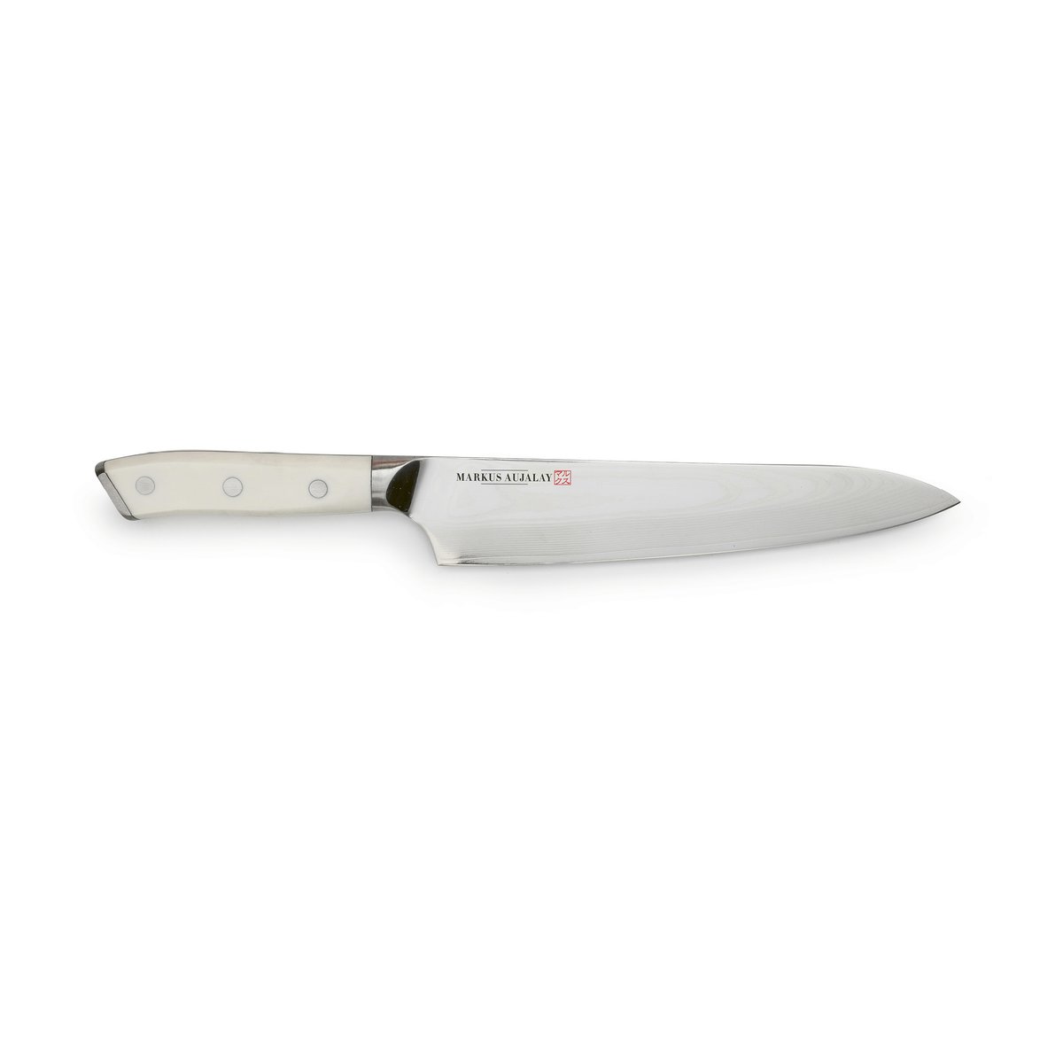 Markus Aujalay Markus Damascus chef"s knife 32 cm
