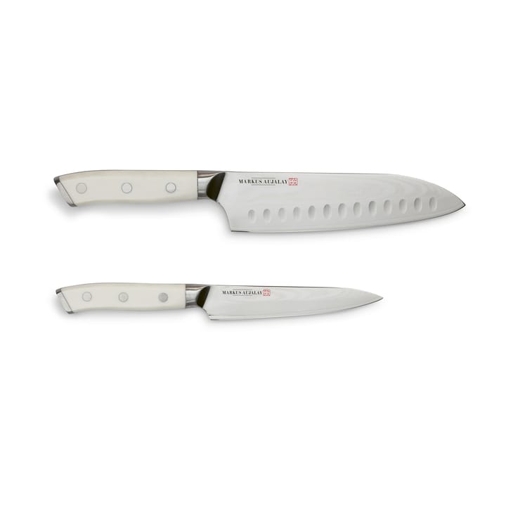 Markus Damascus Japanese knife set - Japanese chef's knife and paring knife - Markus Aujalay