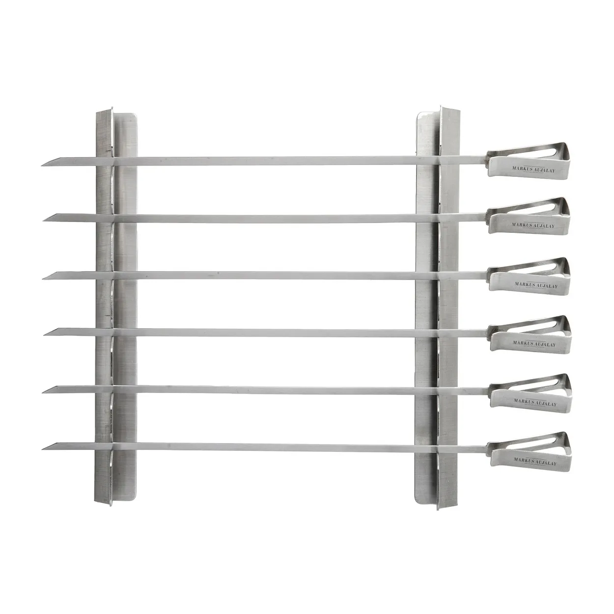 Markus Aujalay Markus grill skewer 8-pieces 16x37 cm Silver