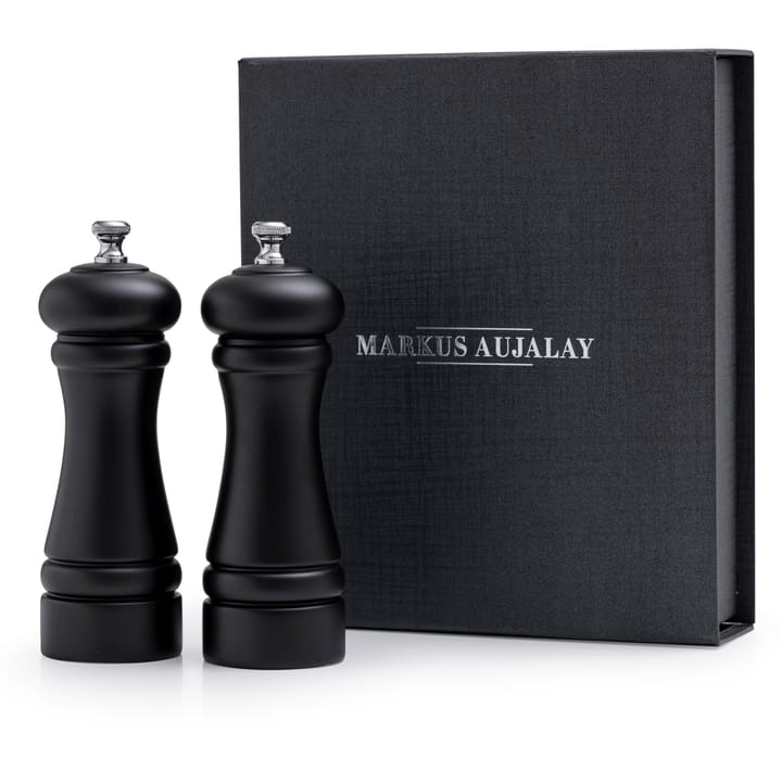 Markus salt- & pepper mill set, Black Markus Aujalay