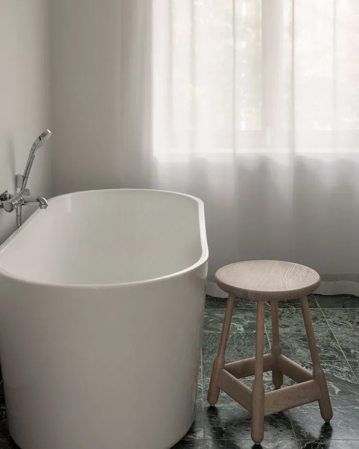 Albert barstool 50 cm, White-oiled oak Massproductions