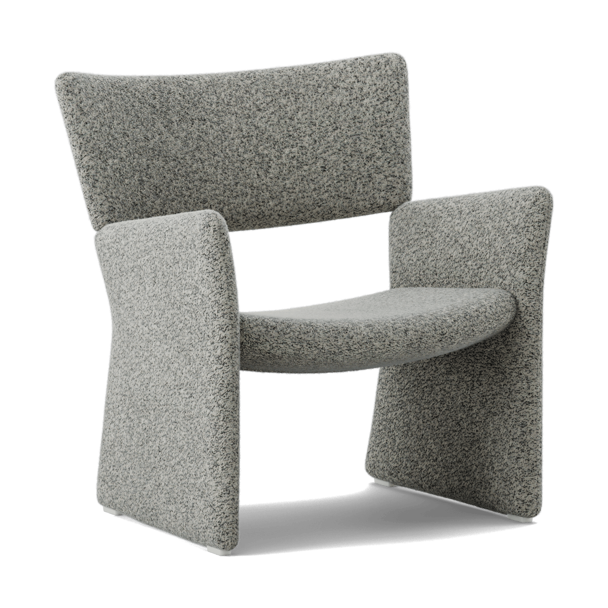 Massproductions Crown Easy Chair Spiral 23 Monochrome