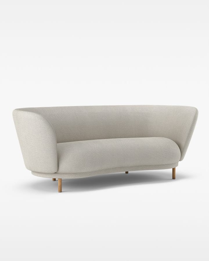 Dandy 2-seater sofa - Oak-Sacho sapphire 007 - Massproductions