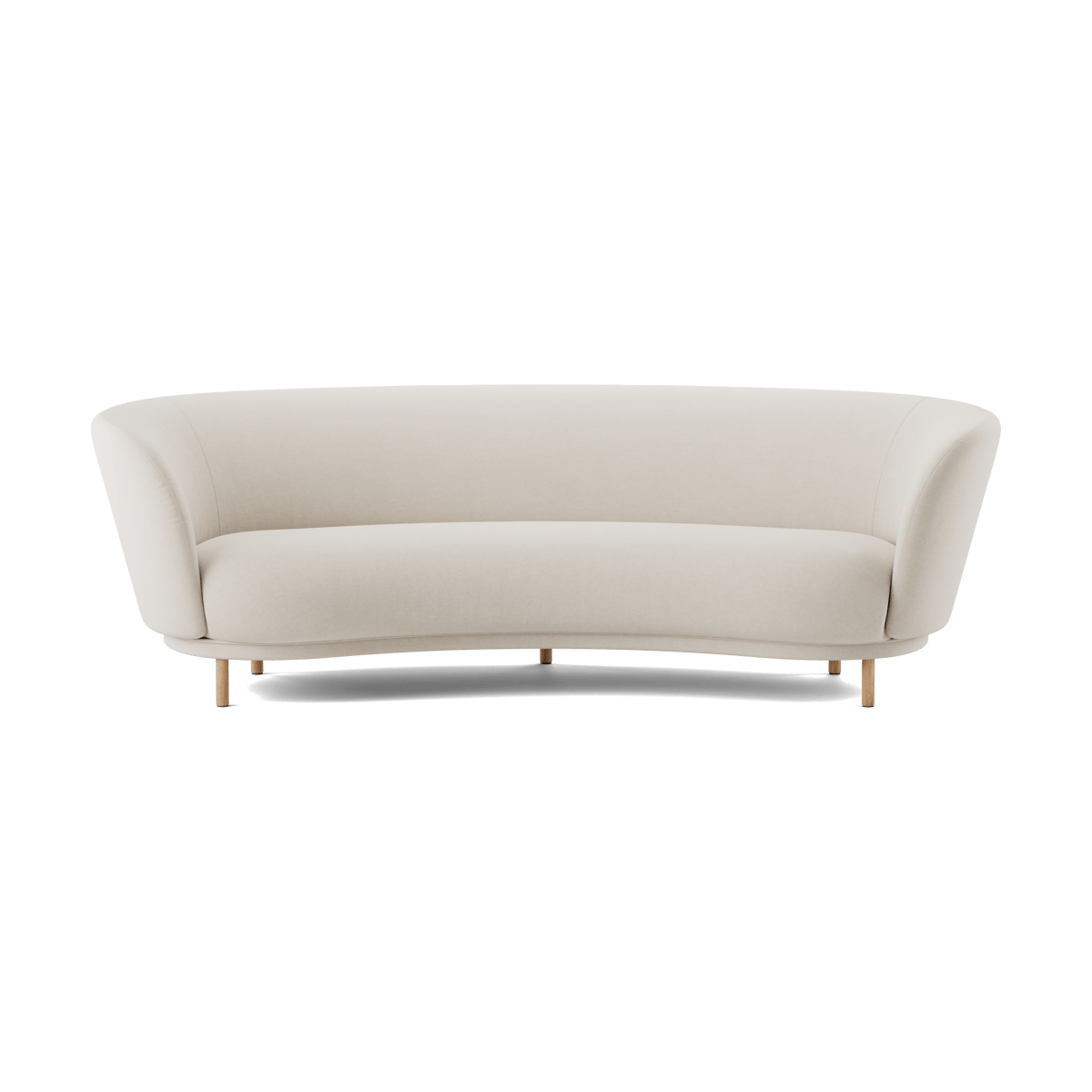 Massproductions Dandy 3-seater sofa Natural oak-Linara 05 Porridge
