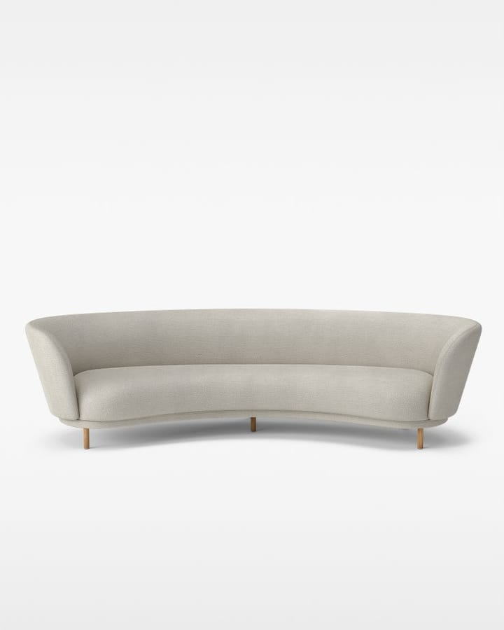 Dandy 4-seater sofa - Oak-Sacho sapphire 007 - Massproductions