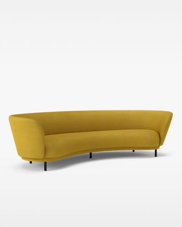 Dandy 4-seater sofa - Stained oak-Sacho sapphire 017 - Massproductions