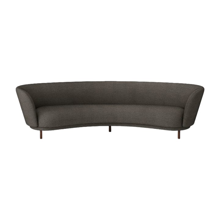 Dandy 4-seater sofa - Walnut-Sacho sapphire 001 - Massproductions