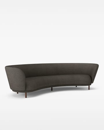Dandy 4-seater sofa - Walnut-Sacho sapphire 001 - Massproductions