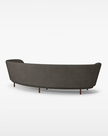 Dandy 4-seater sofa - Walnut-Sacho sapphire 001 - Massproductions