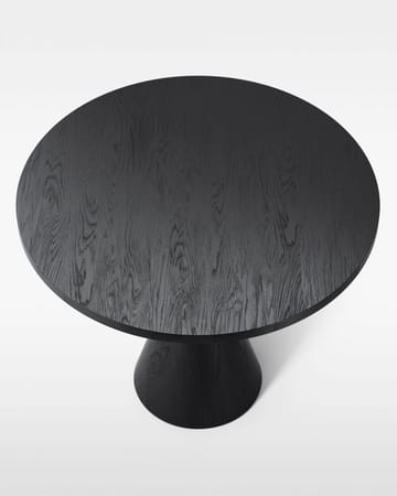 Draft dining room table 88 cm - Black stained ash - Massproductions