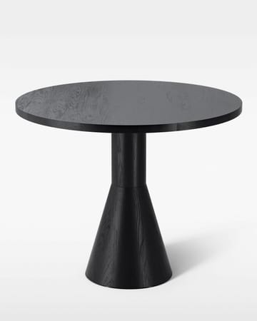 Draft dining room table 88 cm - Black stained ash - Massproductions