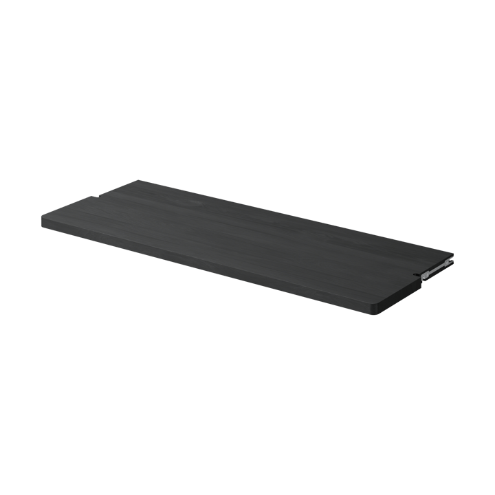 Gridlock Deep Shelf W800 shelf - Black stained Ash - Massproductions
