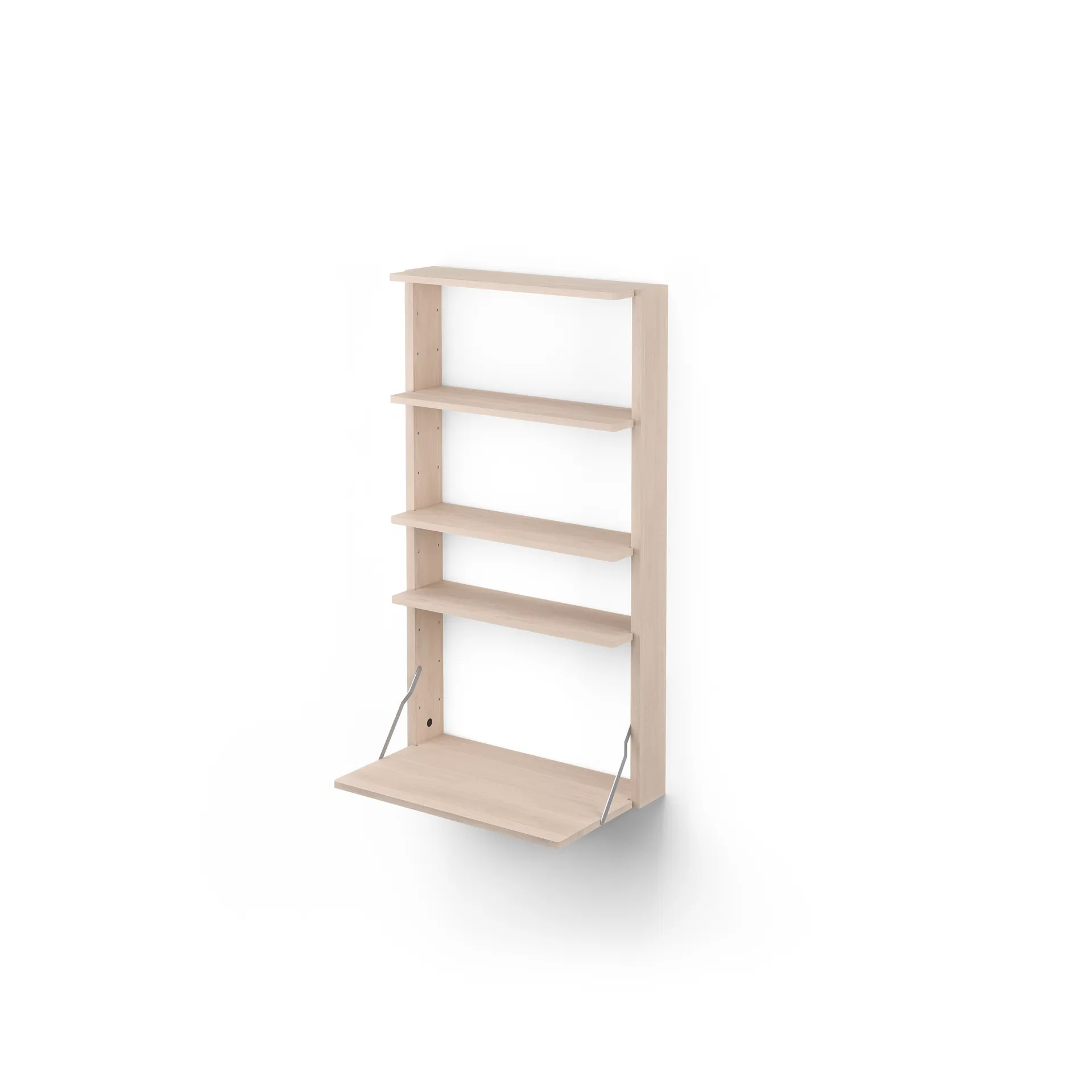 Gridlock - M1-A4-0-D shelf with writing table, Natural Ash Massproductions
