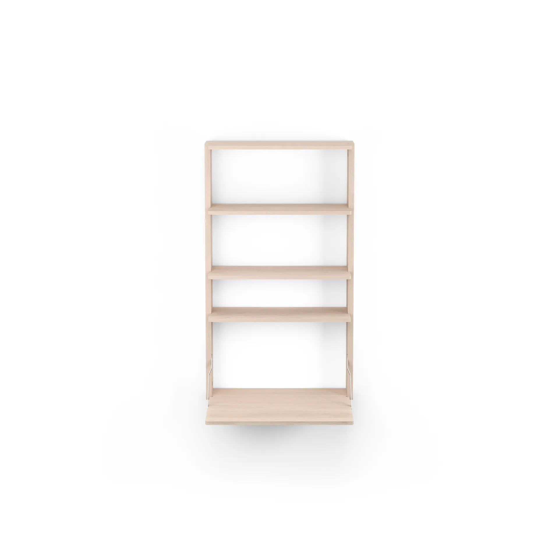 Gridlock - M1-A4-0-D shelf with writing table, Natural Ash Massproductions