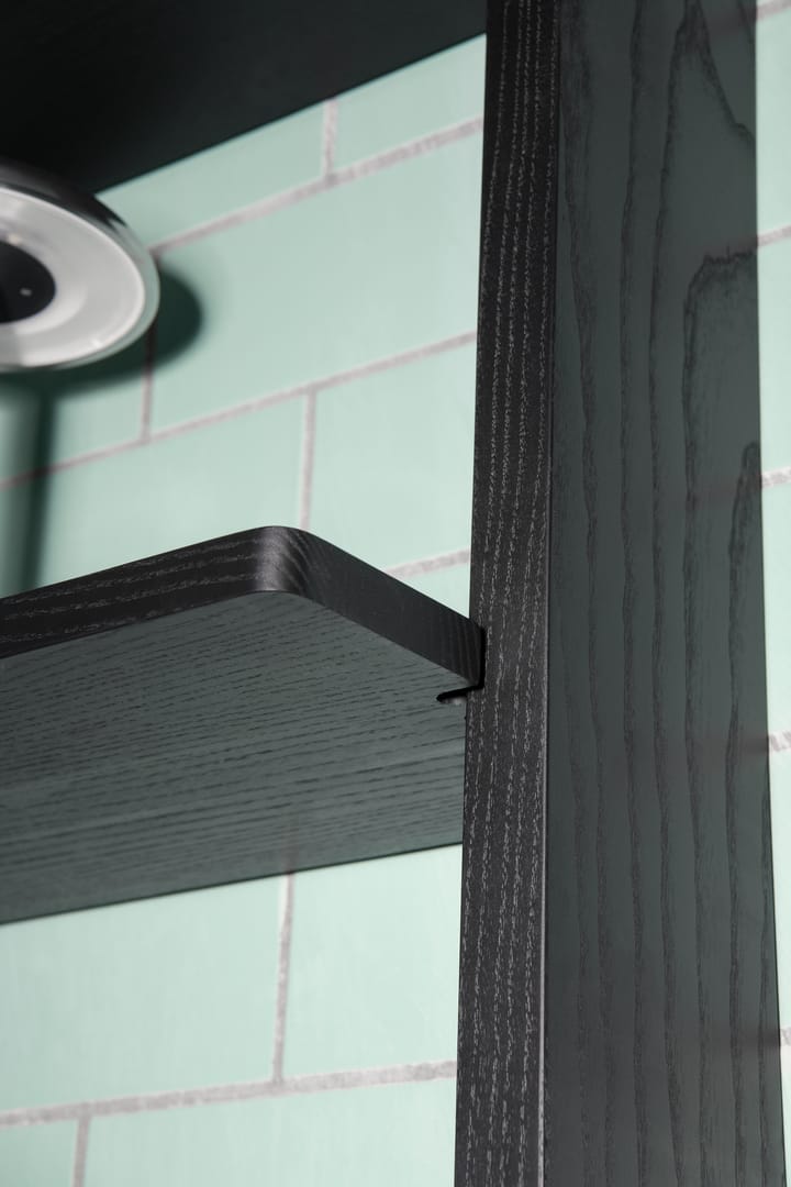 Gridlock Shelf W800 shelf - Black stained Ash - Massproductions