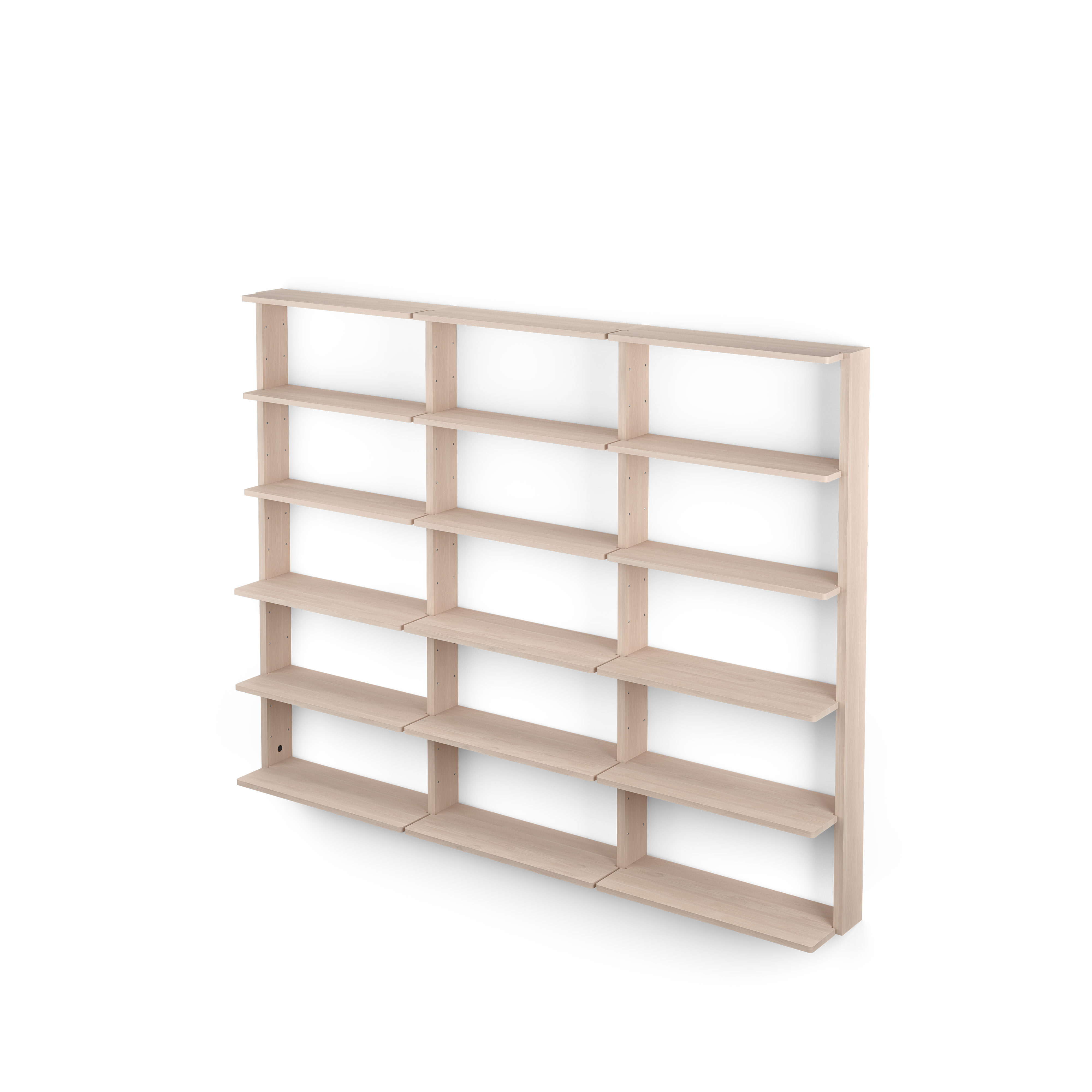 G.SHELF 1200(ウォールナット) Wooden Slatwall Shelving Unit With 10 Shelves | Holds 4200