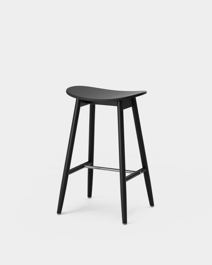 Icha barstool 65 cm, Black stained beech Massproductions