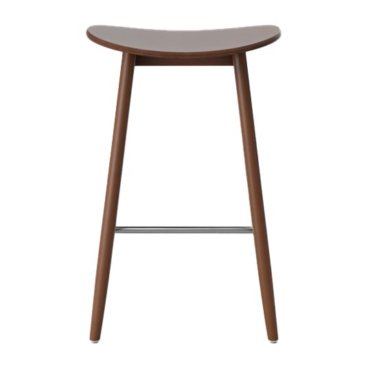 Icha barstool 65 cm - Walnut stained beech - Massproductions